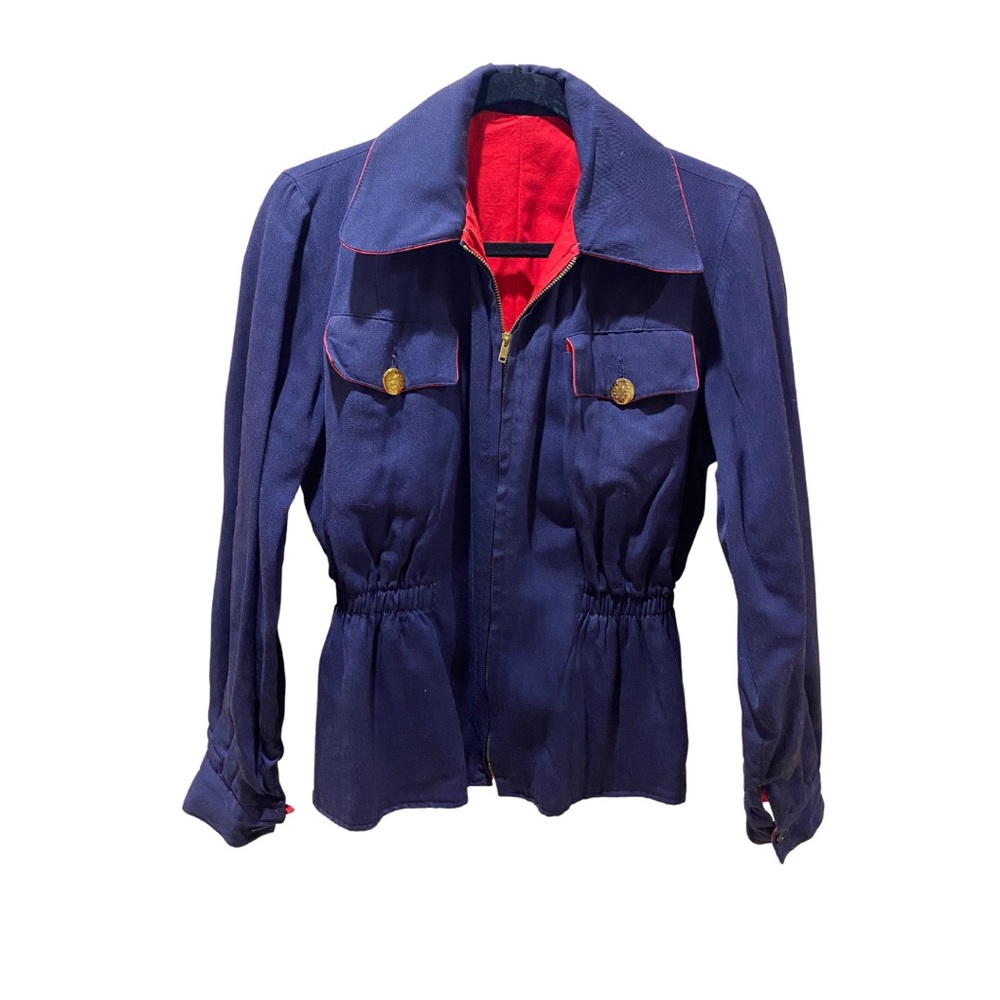 Vintage Navy Riding Coat